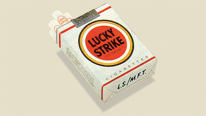 Paquets de cigarettes Lucky Strike, 1940